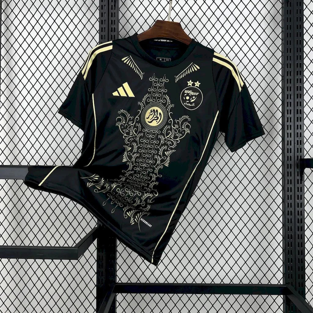Algerien Schwarz Trikot 2024/2025