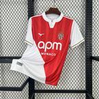 Maillot AS Monaco Domicile 2025/2026 vue de face