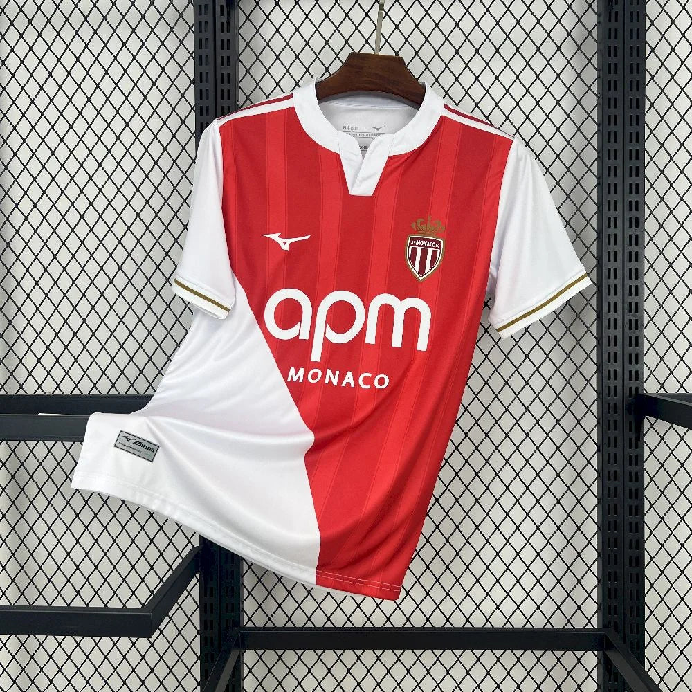 Maillot AS Monaco Domicile 2025/2026 vue de face