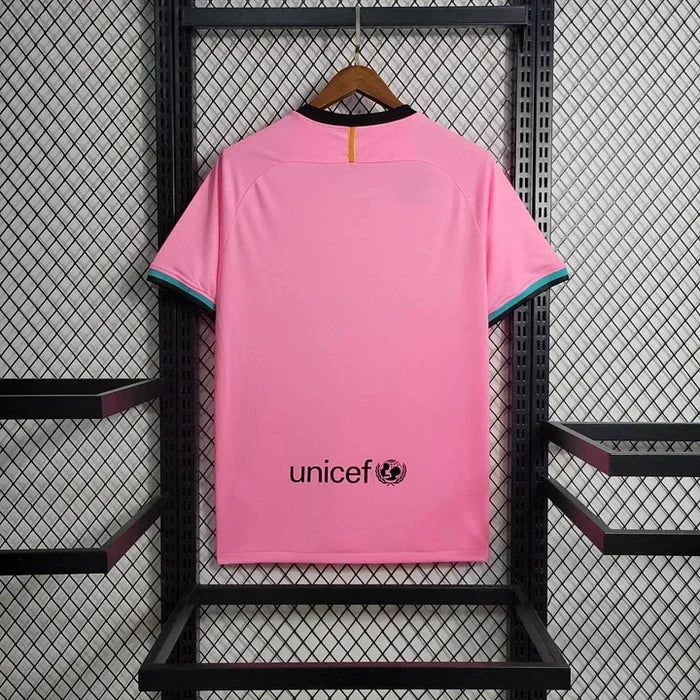 Maillot FC Barcelone Rétro Rose 2020/2021 vue de dos